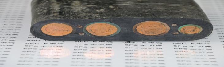 YGCB-F46RPG冶金起重機扁電纜鋼絲加強屏蔽型  SPCFLAT-TEFLON-CCFG耐高溫扁電纜