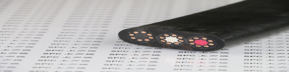 YFPBG-OF聚氨酯扁電纜鋼絲加強型帶光纖  SPCFLAT-CRANE-YPG+OF雙鋼絲聚氨酯扁電纜帶光纜